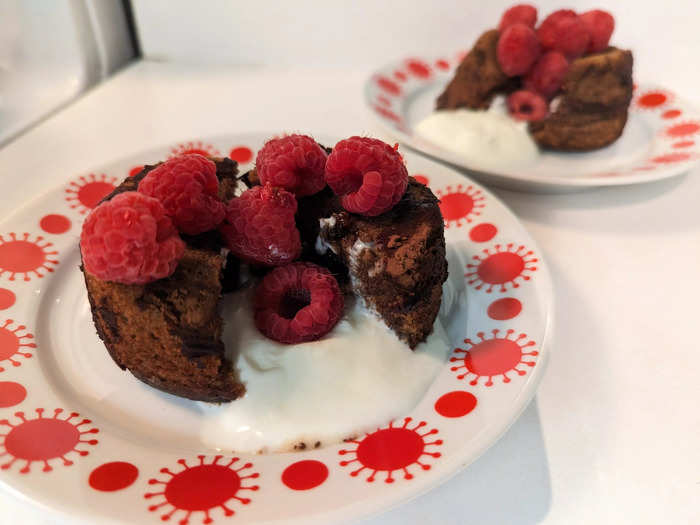 Molten lava cakes are gooey and gorgeous.