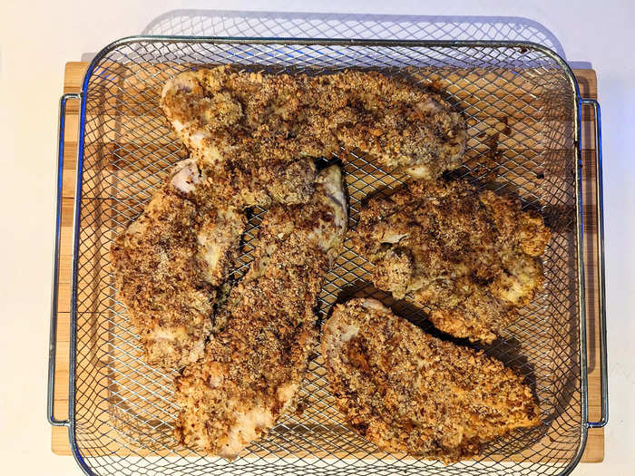 I put nut-crusted chicken on the menu again and again.