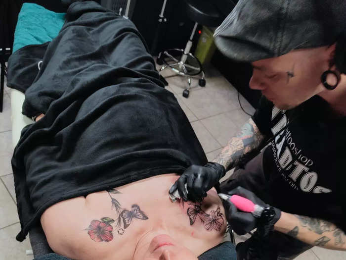 Van Schaik said she felt an immediate connection with her tattoo artist.