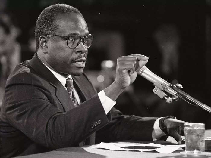 Thomas denied the accusations. According to his memoir, he had an epiphany before he went to testify in his defense and made it about race. He described the accusations as "high-tech lynching for uppity Blacks who in any way deign to think for themselves."