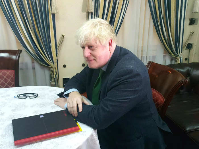 The service posted a picture of ex-UK Prime Minister Boris Johnson on Facebook a few months after he resigned from his post in September. The service called him "an iron friend of Ukrzaliznytsia and all Ukrainians."