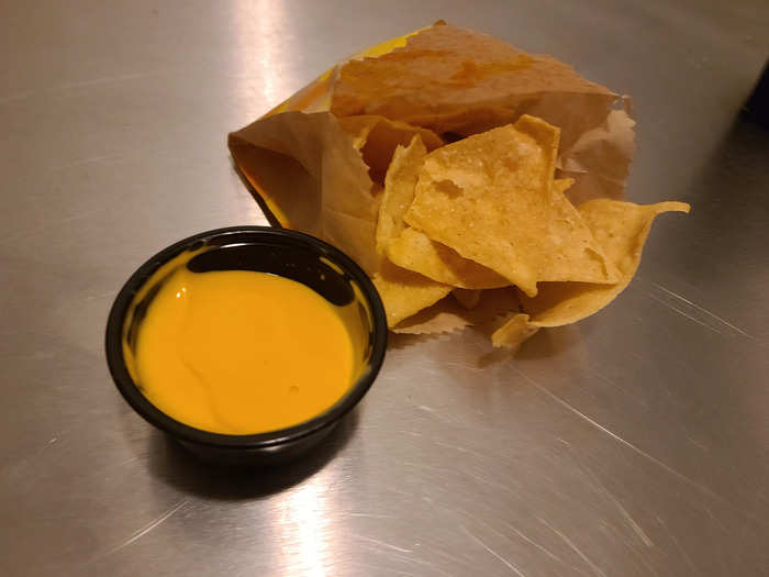 6. Chips and nacho cheese