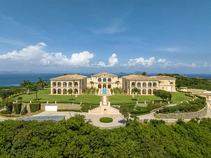 Welcome to "The Terraces," a mega-mansion on the island of Mustique.