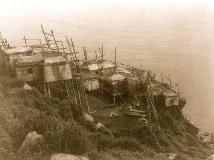 The village of Ukivok on King Island in Alaska still stands after 50 years of abandonment.