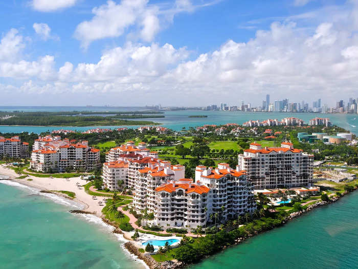 7. Fisher Island CDP, Florida