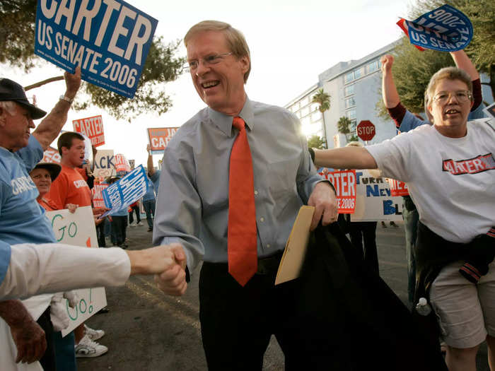 Their oldest son, 75-year-old John William "Jack" Carter, followed his father into politics.