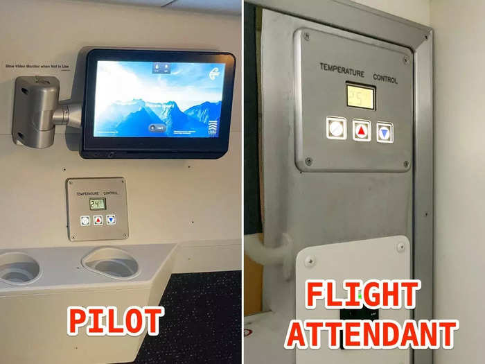 And both pilots and flight attendants had temperature controls for the rooms.