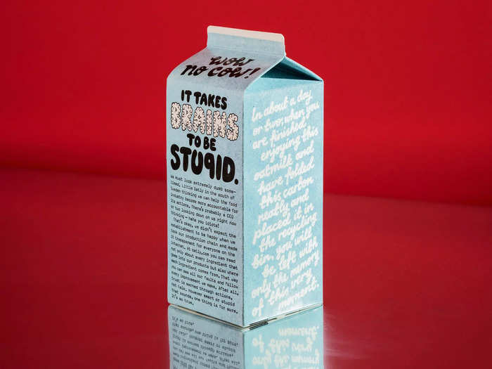 ... and we do appreciate that alt-milk companies like Oatly are trying to "help the food industry become more accountable for its actions" ...