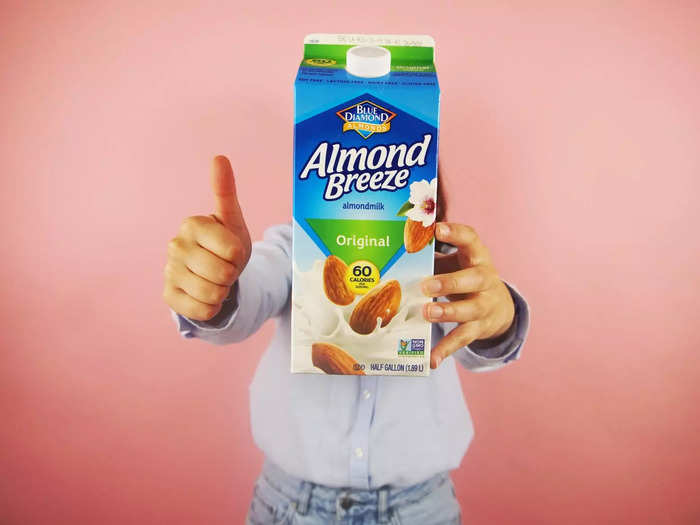 The top-ranking milk drink for coffee wound up being one of the alt-milks — and incidentally, one of the lowest-ranking drinks for consuming plain: the almond milk.