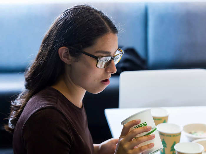 Thoughts on viscosity ranged from "somewhat watery" to "basically heavy cream," but overall, the taste was unanimously unpleasant. Participants said it reminded them of "something you