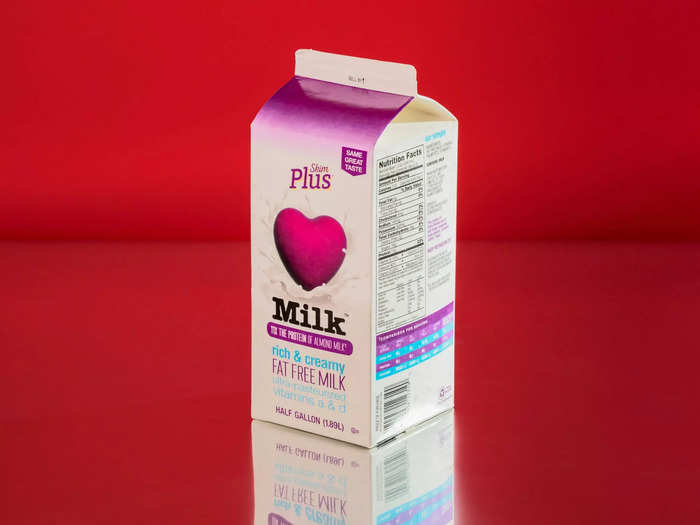 Milk No. 4 was an enriched fat-free, or skim, milk.