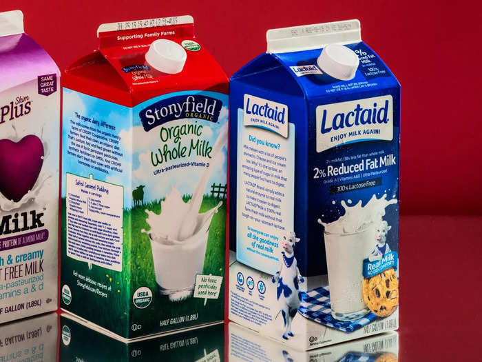 When it came to simply enjoying a glass of milk, the whole milk and the lactose-free 2% milk were the winners.