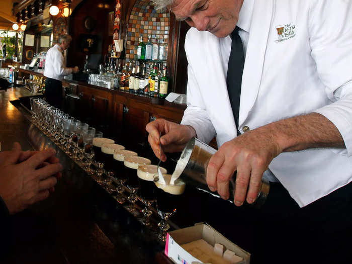 4. Why choose between alcohol and coffee when you can have both at once with Irish coffee.