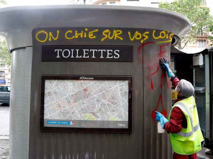 There are more than 400 free public toilets in Paris, but they