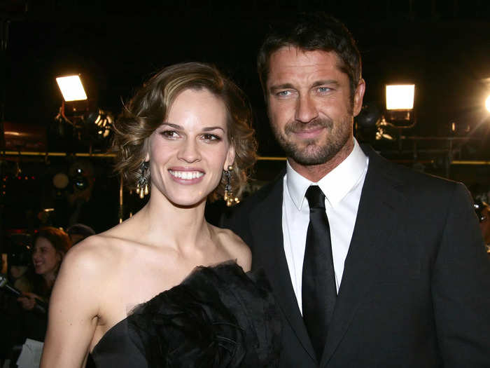 While filming the 2007 romantic comedy "P.S. I Love You," Gerard Butler said he cut Hilary Swank