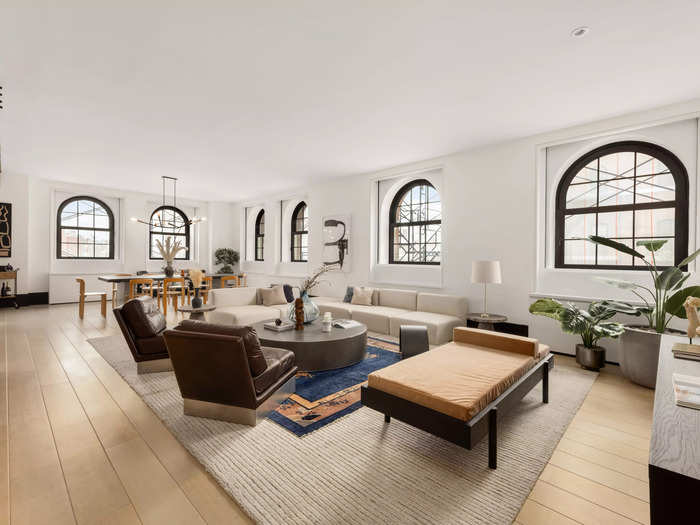 A four bedroom, four-and-a-half bath unit in the building is currently on the market for $15.9 million.