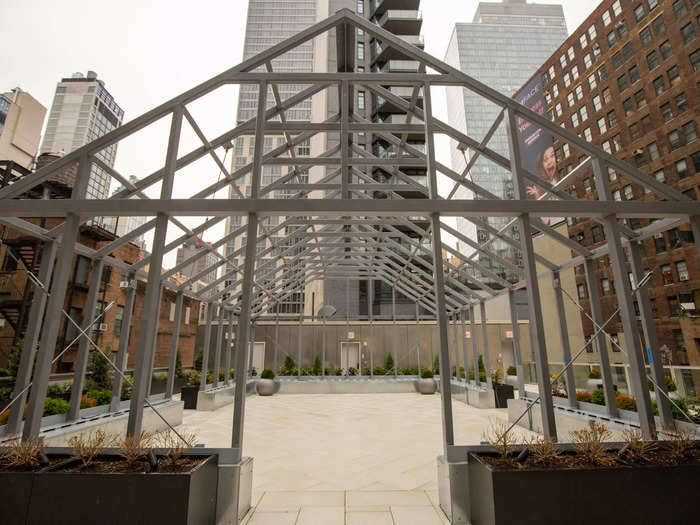 During the day, guests can take a yoga class in the outdoor Conservatory.