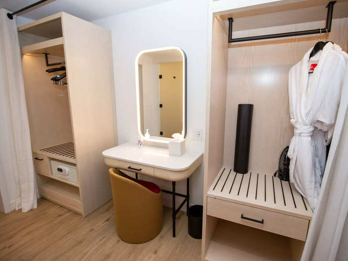 … and a "dressing room" that separates the vanities, closets, and bathroom from the bedroom.