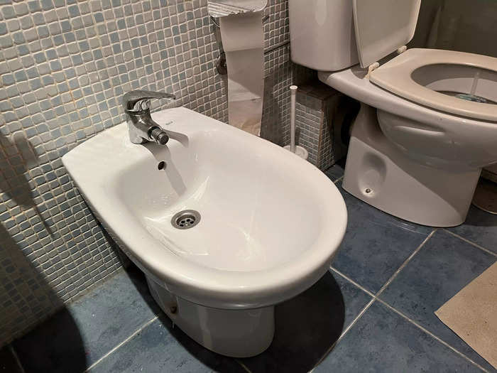 Bidets are a common fixture of most private bathrooms in Madrid.