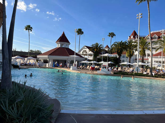 After breakfast, I spent some time relaxing in the main pool area.