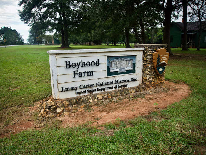 Known as "Boyhood Farm," the Carter family peanut farm is a popular tourist destination in the area.