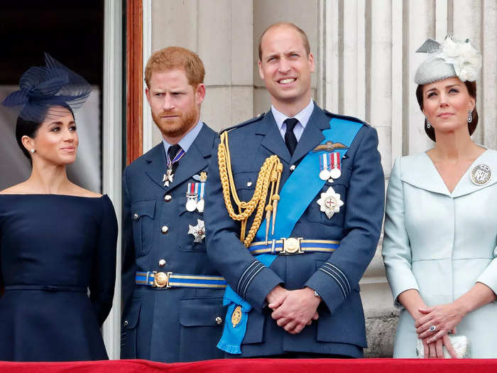 The "Fab Four" posed for photos on the Buckingham Palace balcony in July 2018, which was around the same time that their relationship was falling apart behind the scenes.