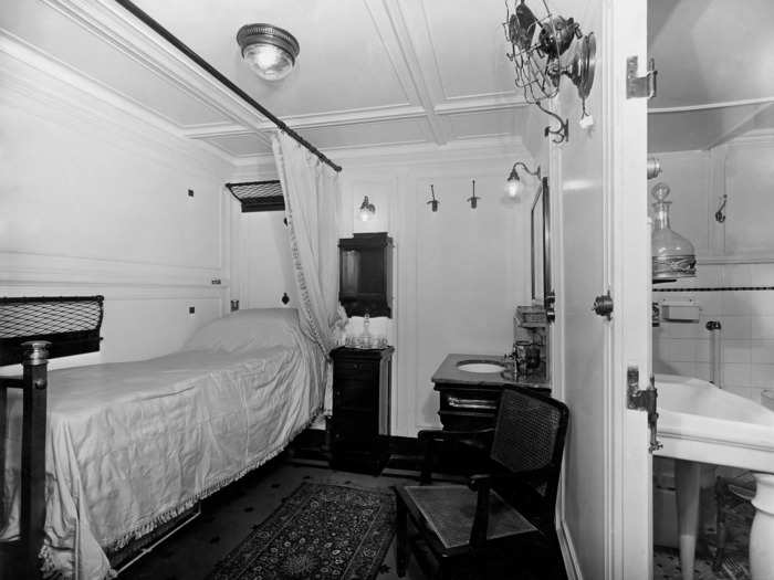 ... with relatively spacious first-class cabins (especially compared to the bunk rooms on the lower decks).