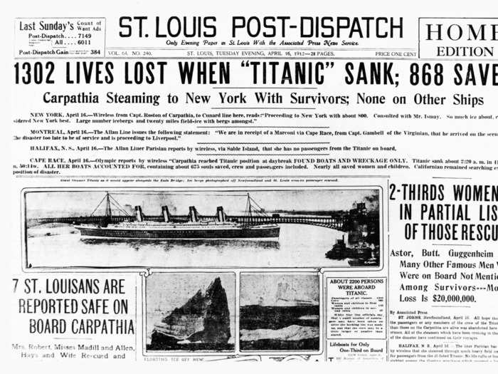 The sinking of the Titanic was one of the deadliest civilian maritime incidents in history, prompting a wave of safety regulations.