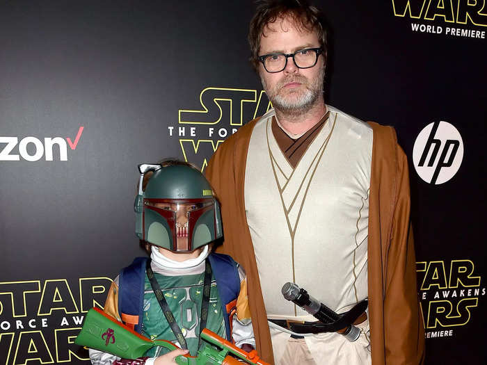 "Star Wars" is a family affair for Rainn Wilson.