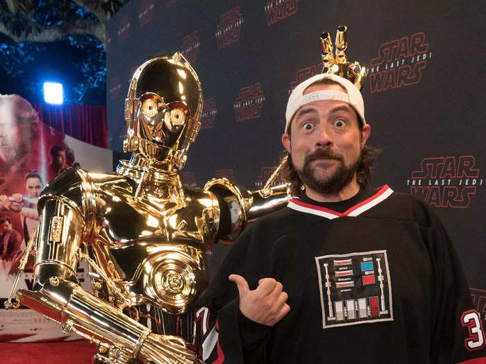 Kevin Smith said visiting the "Star Wars" set made him cry.