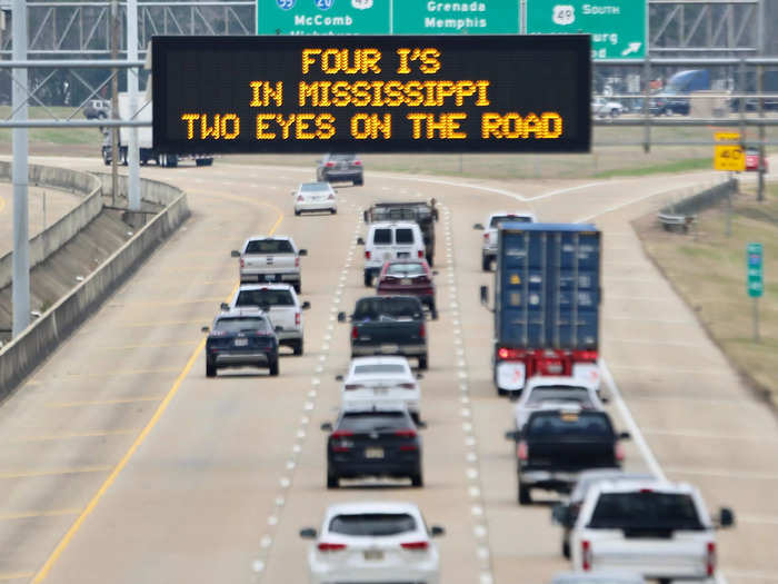 Do you know that witty sign that sometimes blinks on the side of a highway, promoting safety? It