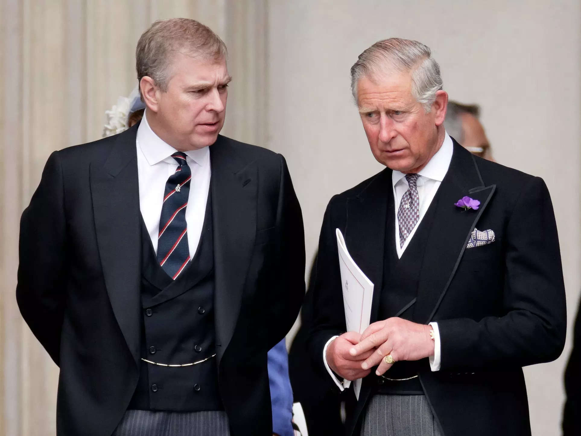 prince andrew and king charles in 2012