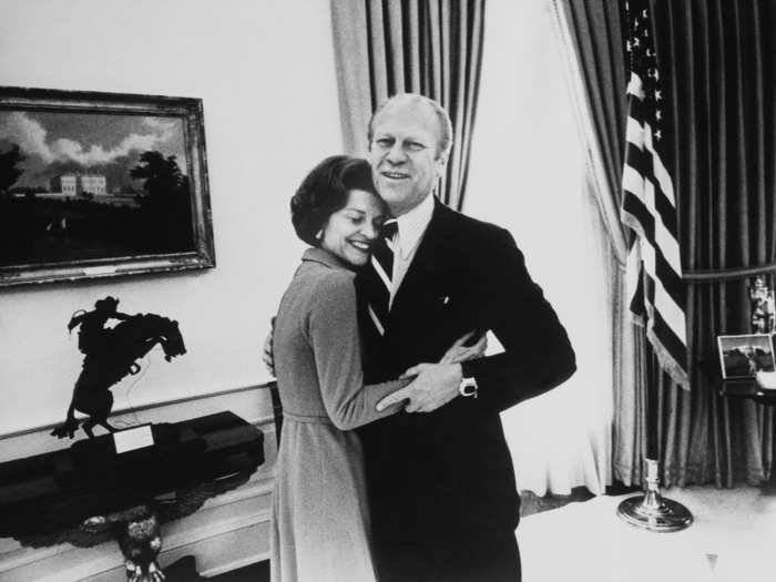 Gerald R. Ford reportedly had an affair with a German spy who was later deported.