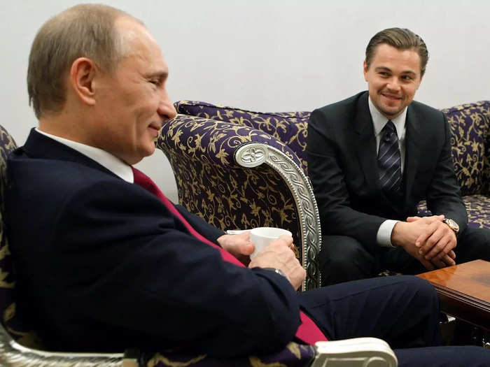 Leonardo DiCaprio, who met with Putin in 2010 to discuss the endangerment of the Siberian Tiger, has since donated to humanitarian groups operating in Ukraine.