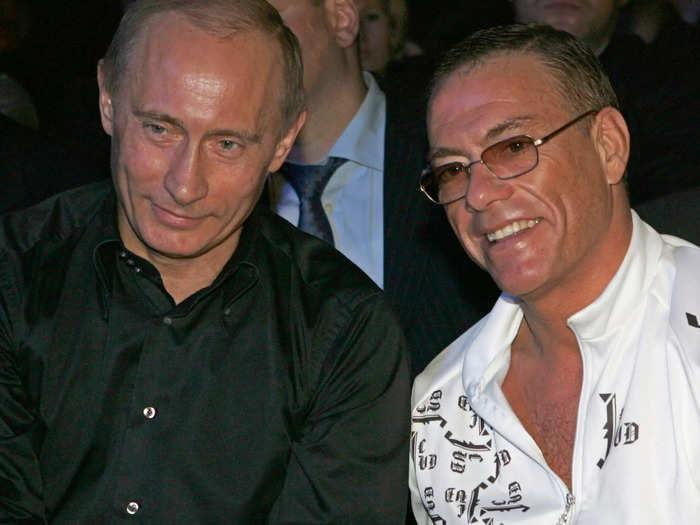 From actor Leonardo DiCaprio to martial arts star Jean-Claude Van Damme, some celebrities were once happy to be pictured with Russian President Vladimir Putin.