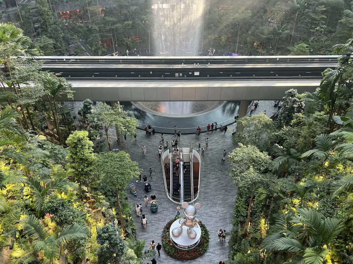 The waterfall is a symbol of Changi