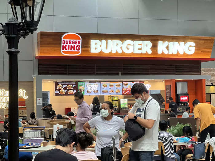 However, for Americans looking for a taste of home, there was a Subway and a Burger King located on either end of the food street. Other Western restaurants are also located throughout Changi.