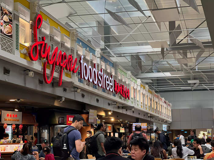 Unfortunately for layover passengers, it would be difficult to travel into the city to enjoy a proper market, but Changi has one on-site called Singapore Food Street.