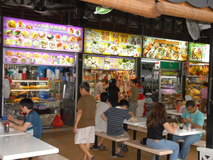 Singapore is well-known for its street cuisine, which was further popularized by movies like Crazy Rich Asians.