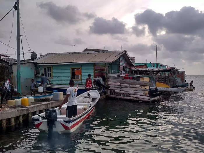 The island has the only school in the region. But the school ends at 10th grade, so anyone who wants further education must leave the island, either as a daily commute or permanently. Many choose to stay and fish instead.