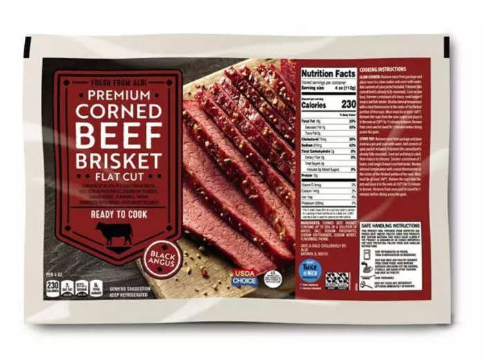 Prepare a festive feast starring the black Angus premium corned-beef brisket.