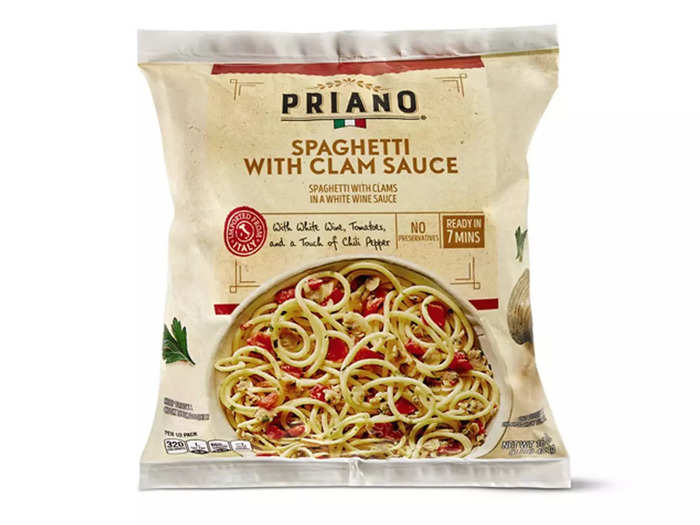 Have dinner ready in minutes with Priano seafood linguine or spaghetti with clam sauce.