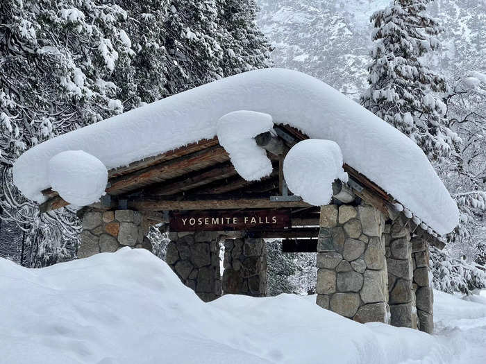 Officials said snow was 15 feet deep in some areas of Yosemite.