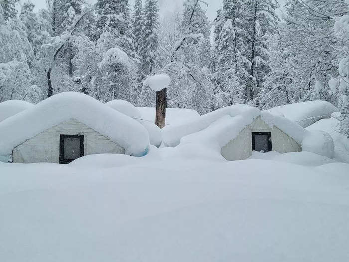 The National Park Service first closed Yosemite on February 25 due to the unusual levels of snow.