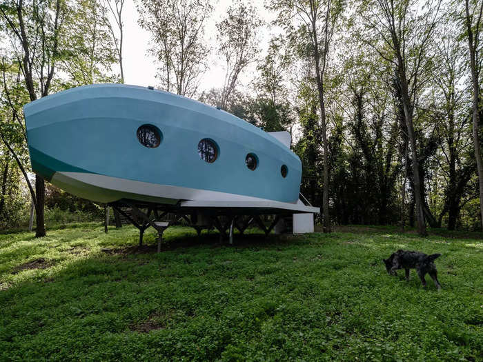 Nestled among the trees in Zala County, Hungary, is a little girl