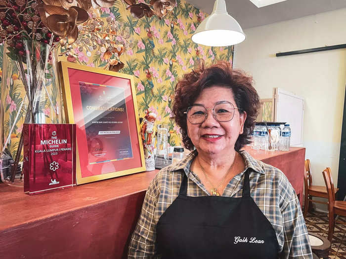 As the dishes emerged from the kitchen, Adrian introduced me to his mom, celebrated chef Lean Gaik. She is a petite woman with wavy, short hair and a warm, inviting smile.