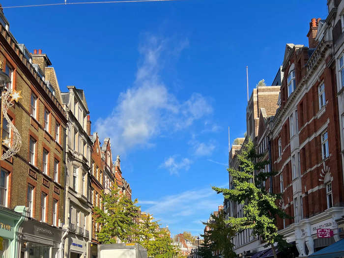 The restaurant is in Mayfair, one of London