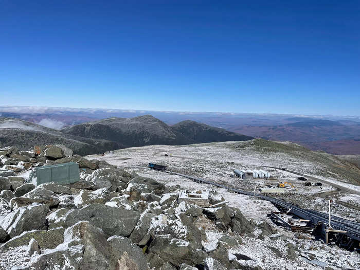 As we approached the summit, the guide explained we had an hour to explore and stressed that we needed to be back to the train on time.