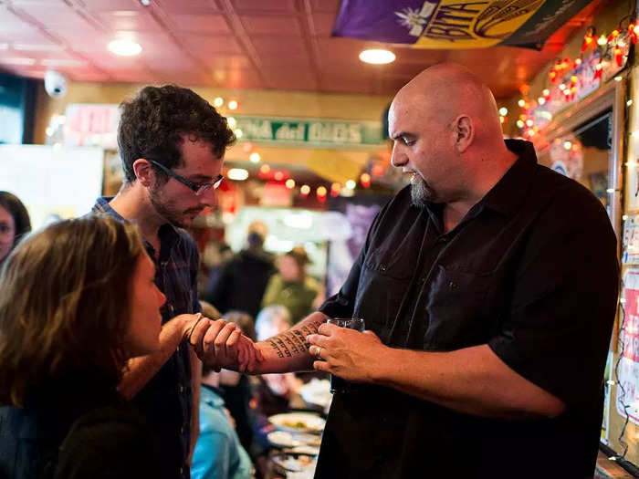 November 2016: John Fetterman ran in the Democratic primary for a Pennsylvania Senate seat, but Katie McGinty ultimately secured the nomination.