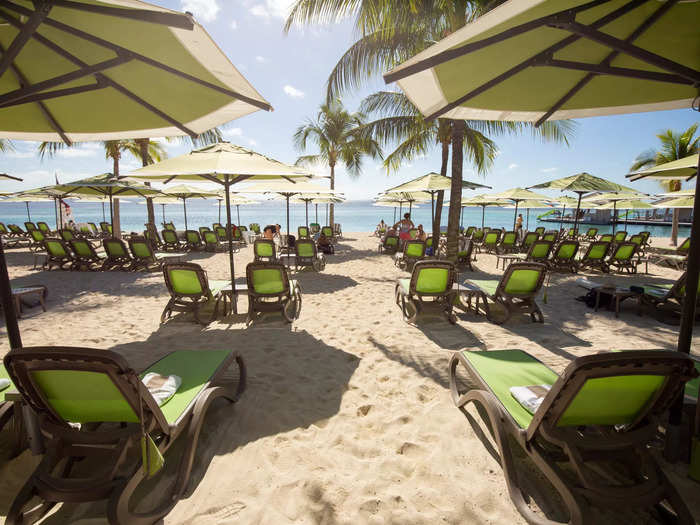 Families and couples looking for a more private getaway can pay extra to access the tree-lined Coco Beach Club.